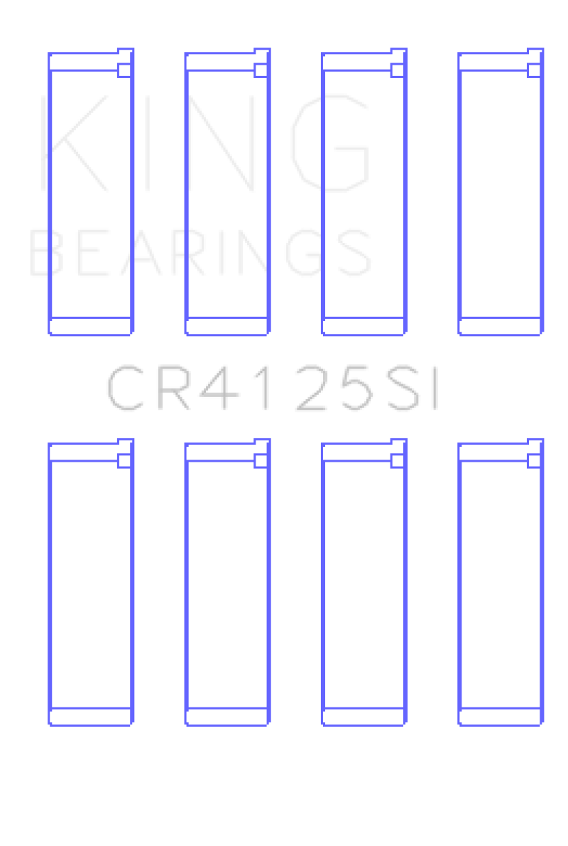 King Subaru EJ15/EJ16/EJ18/EJ20/EJ22/EJ25 (Size 0.75mm) Silicone Bi-Metal Alum Rod Bearing Set