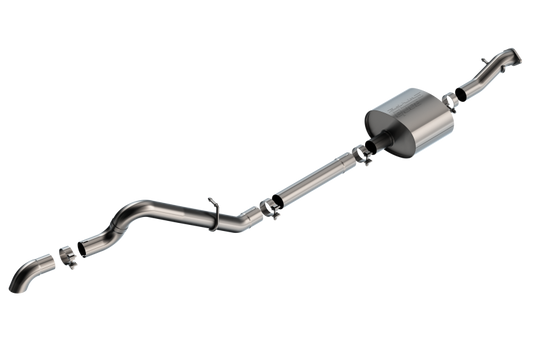 Borla 21-22 Ford Bronco 2.7L 2DR/4DR T-304 Stainless Steel Cat-Back S-Type Exhaust - Brushed