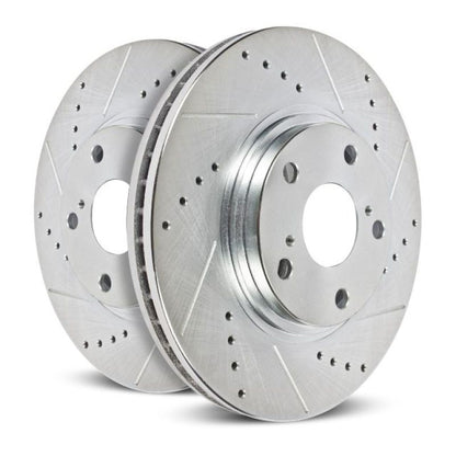 Power Stop 10-15 BMW 550i GT Rear Evolution Drilled & Slotted Rotors - Pair