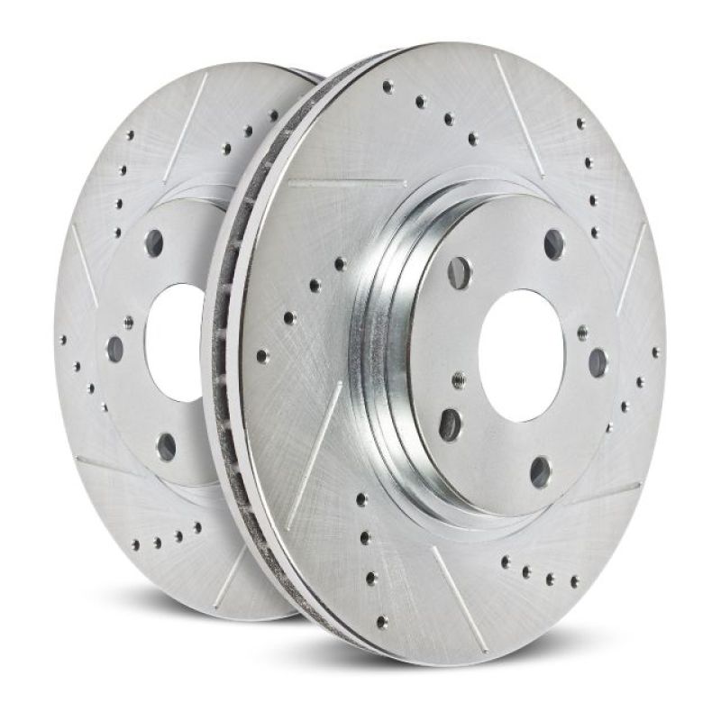 Power Stop 08-14 Cadillac CTS Rear Evolution Drilled & Slotted Rotors - Pair