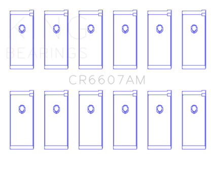 King Engine Bearings Datsun L28 (Size +.25mm) Connecting Rod Bearing Set