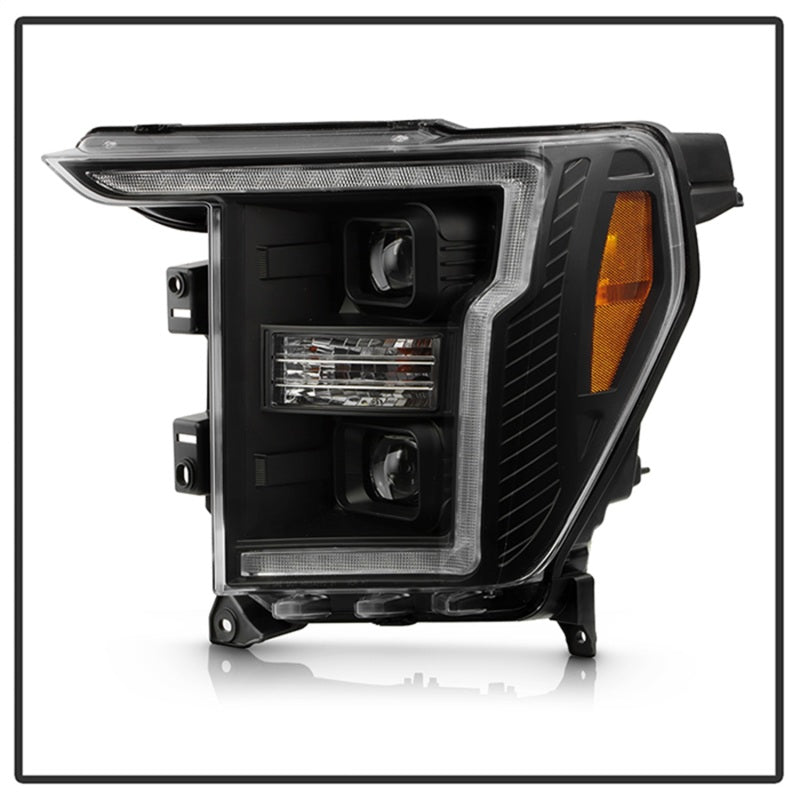 Spyder Signature 20-21 Ford F150 (Halogen Model) Proj. Headlights - Black (PRO-YD-FF15021HALSI-BK)