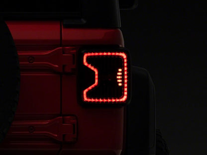 Raxiom 18-23 Jeep Wrangler JL LED Tail Lights- Blk Housing (Smoked Lens)