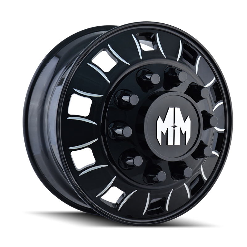 Mayhem 8180 BigRig 22.5x8.25 / 10x285.75 BP / 169mm Offset / 220.1mm Hub Inner Black Wheel