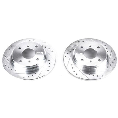 Power Stop 86-88 Acura Legend Rear Evolution Drilled & Slotted Rotors - Pair