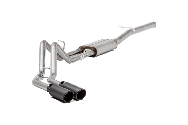 Gibson 11-14 Ford F-150 FX2 3.5L 2.5in Cat-Back Dual Sport Exhaust - Black Elite