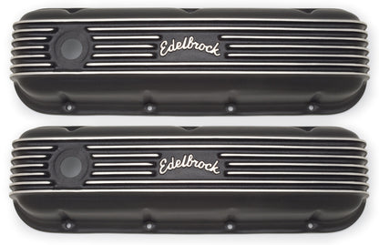 Edelbrock Valve Cover Classic Series Chevrolet 1965 and Later 396-502 V8 Black