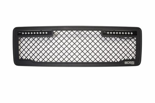 Putco 13-14 Ford F-150 - Lighted (w/ 10in Luminix Light Bar) Lighted Boss Grille