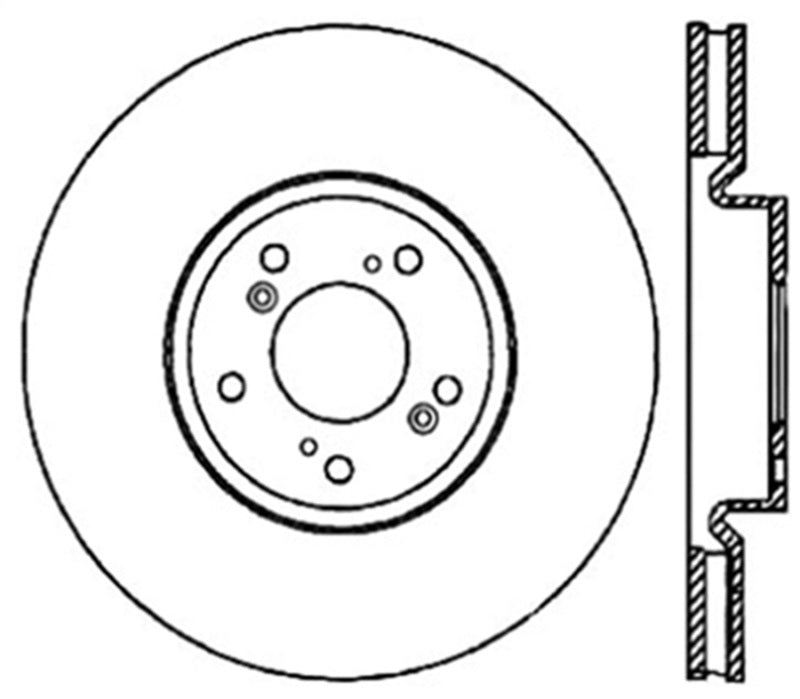 StopTech 04-08 Acura TL/TL-S Brembo Cryo Drilled Left Front Rotor