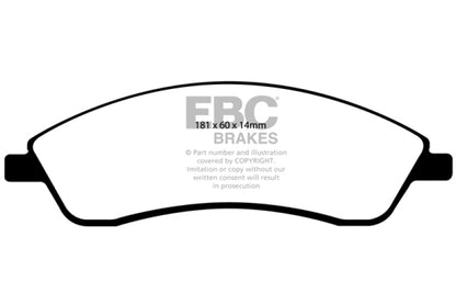 EBC 06-07 Cadillac CTS 2.8 (Sports Suspension) Greenstuff Front Brake Pads