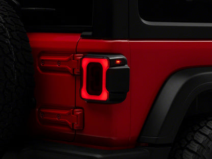 Raxiom 18-23 Jeep Wrangler JL Axial Series Carver LED Tail Lights- Blk Housing (Smoked Lens)