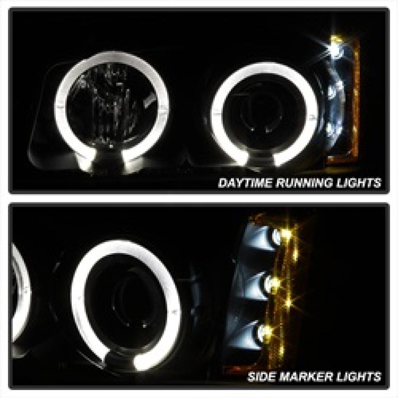 Spyder Chevy Silverado 1500/2500/3500 03-06 Projector Headlights PRO-YD-CS03-AM-BSM