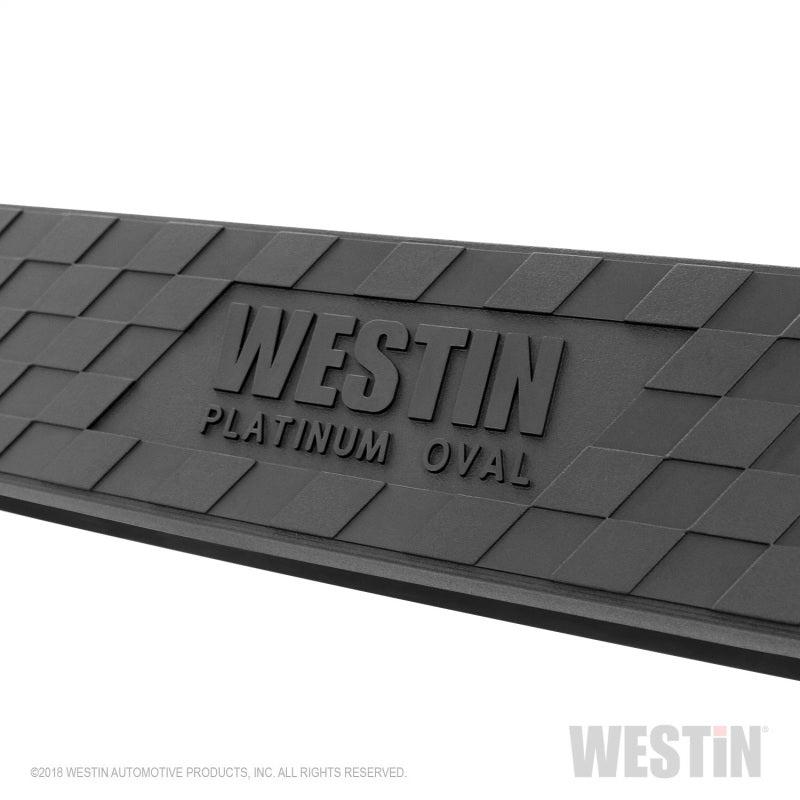 Westin 2019 Chevrolet Silverado/Sierra 1500 Crew Cab Platinum 4 Oval Nerf Step Bars - Black