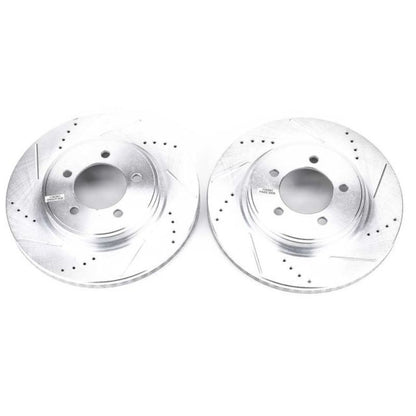 Power Stop 06-10 Ford Explorer Front Evolution Drilled & Slotted Rotors - Pair