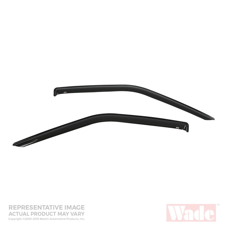 Westin 1995-2004 Toyota Tacoma Wade Slim Wind Deflector 2pc - Smoke