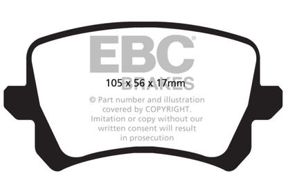 EBC 15+ Audi Q3 2.0 Turbo Ultimax2 Rear Brake Pads