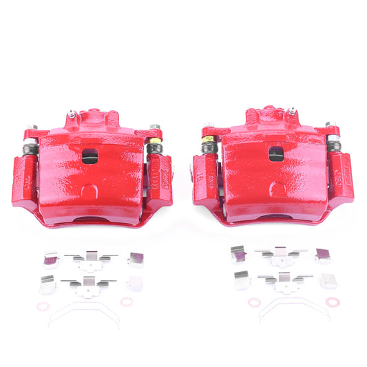 Power Stop 06-12 Ford Fusion Front Red Calipers w/Brackets - Pair