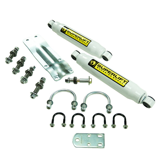 Superlift 73-91 GM 1/2 and 3/4 Ton 4WD Vehicles Solid Axle Dual Steering Stabilizer Kit