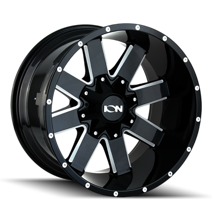 ION Type 141 20x9 / 6x135 BP / 0mm Offset / 106mm Hub Gloss Black Milled Wheel