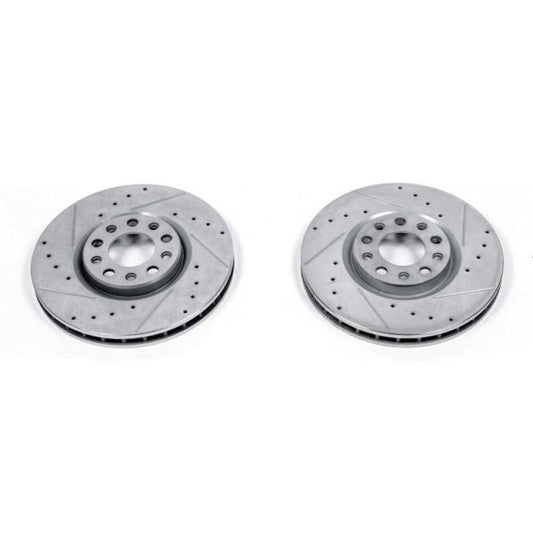 Power Stop 15-17 Chrysler 200 Front Evolution Drilled & Slotted Rotors - Pair