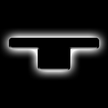 ORACLE Lighting Universal Illuminated LED Letter Badges - Matte Blk Surface Finish - T