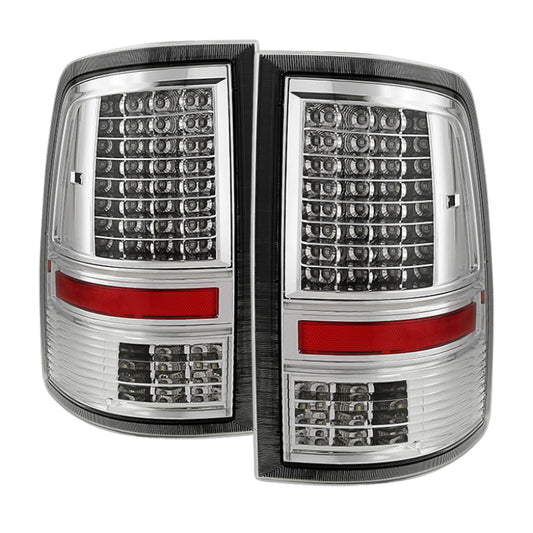 Xtune Dodge Ram 1500 09-14 LED Tail Lights Incandescent Model Only Chrome ALT-JH-DR09-LED-G2-C