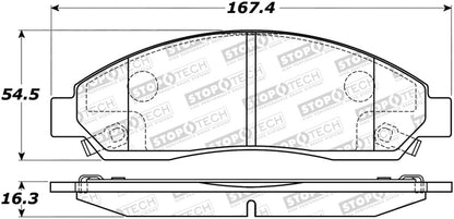 StopTech Street Select Brake Pads - Rear