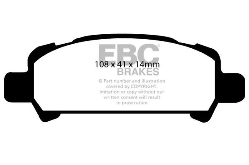 EBC 02-06 Subaru Baja 2.5 Greenstuff Rear Brake Pads