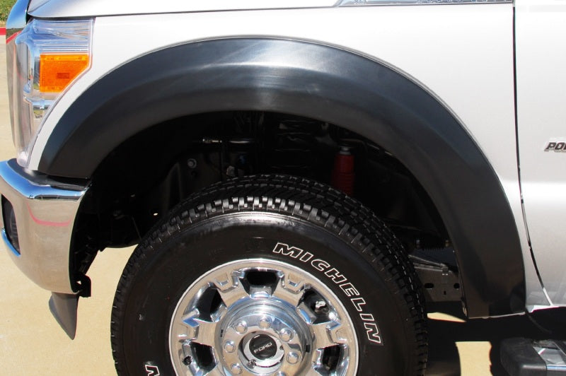 Lund 11-16 Ford F-250 Ex-Extrawide Style Smooth Elite Series Fender Flares - Black (4 Pc.)