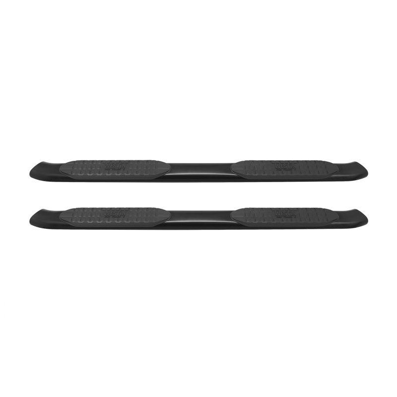 Westin 2007-2013 Chevy Silverado 1500 Ext Cab PRO TRAXX 5 Oval Nerf Step Bars - Black