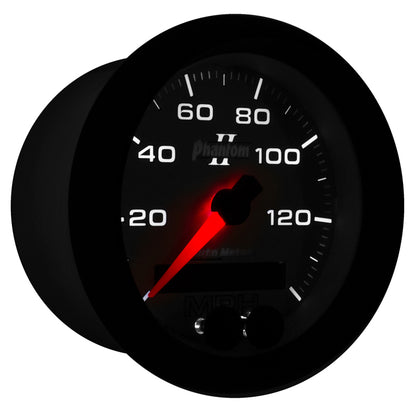 Autometer Phantom II 3-3/8in 0-140MPH In-Dash Electronic GPS Programmable Speedometer