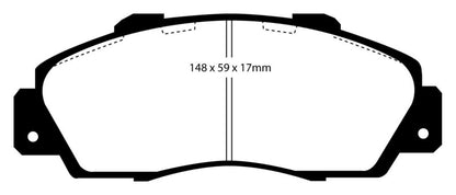 EBC 97-01 Honda CR-V 2.0 Greenstuff Front Brake Pads