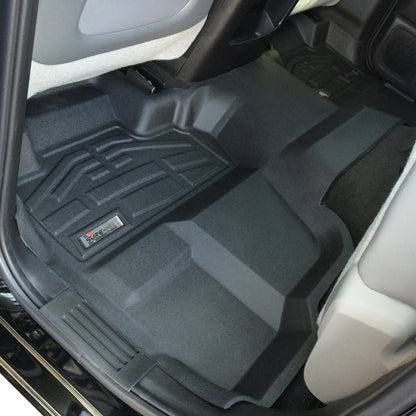 Westin 2014-2018 Chevy Silverado 1500 Dbl Cab Wade Sure-Fit Floor Liners 2nd Row - Black