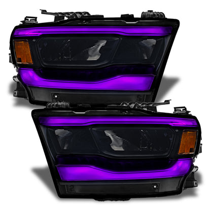 Oracle 19-21 Dodge RAM 1500 RGB+W Headlight DRL Kit - Reflector LED Headlights -