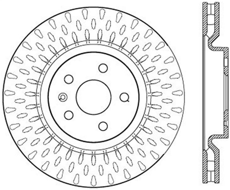 StopTech Power Slot 14-17 Chevrolet SS Front Right Slotted Rotor