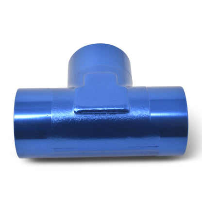 Russell Performance 3/8in Female Pipe Tee Fitting (Blue)