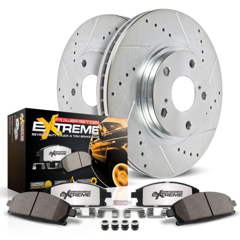 Power Stop 15-19 Cadillac Escalade Rear Z36 Truck & Tow Brake Kit