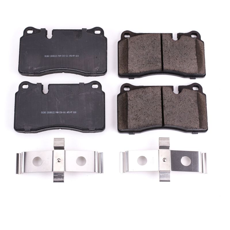 Power Stop 06-09 Land Rover Range Rover Front Z17 Evolution Ceramic Brake Pads w/Hardware