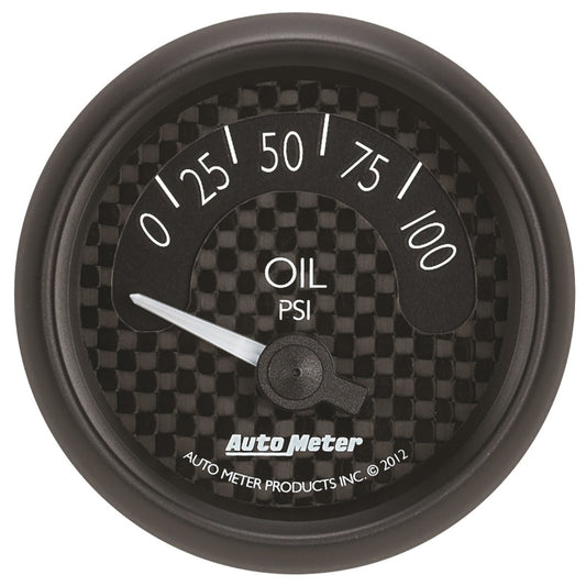 Autometer GT Series 52mm Short Sweep Electronic 0-100 psi Oil Pressure