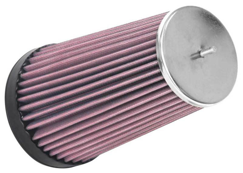 K&N Universal Clamp-On Air Filter 2-3/4in Flange 3-1/2in T 8-1/4in Height