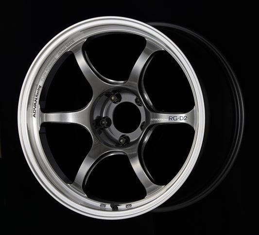 Advan RG-D2 17x8.0 +37 5-114.3 Machining & Racing Hyper Black Wheel