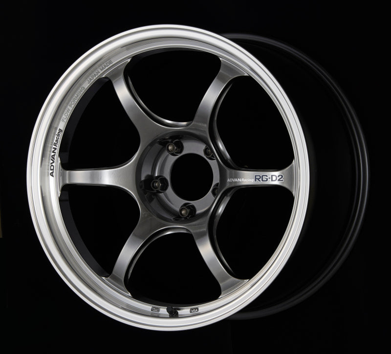 Advan RG-D2 18x10.5 +24 5-114.3 Machining & Racing Hyper Black Wheel