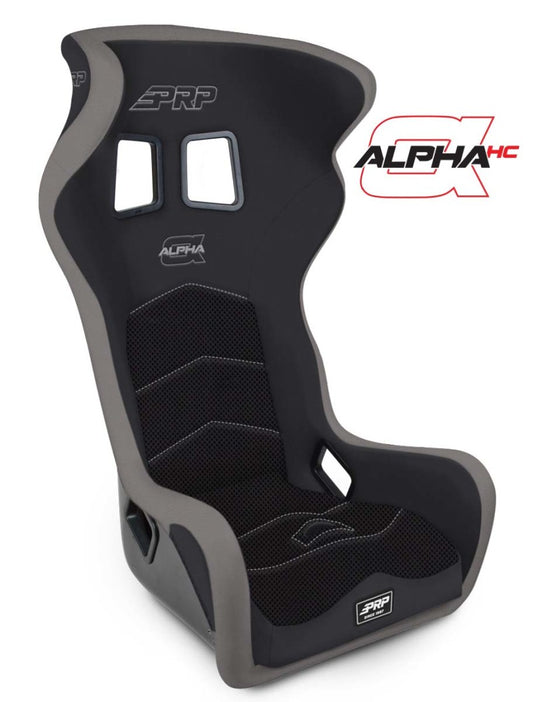 PRP Alpha Head Containment Composite Seat- Black/Grey