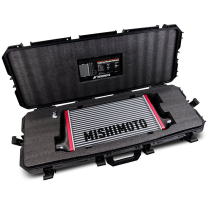 Mishimoto Universal Carbon Fiber Intercooler - Gloss Tanks - 600mm Gold Core - S-Flow - P V-Band