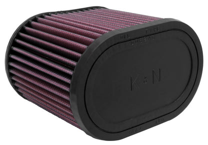 K&N Universal Oval Clamp-On Air Filter 2-3/4in Flange 6-1/4in Length 4in Width 5in Height