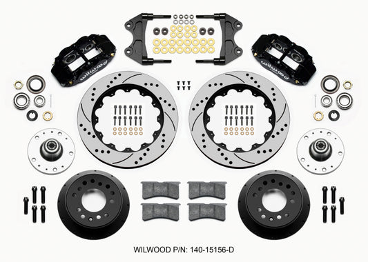 Wilwood Narrow Superlite 6R Front Hub Kit 14.00in Drilled WWE ProSpindle (5x4.75in 5x5.00in Hub)