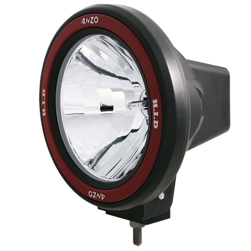 ANZO Hid Off Road Light Universal 50 Watt 7in HID Off Road Fog Light w/ ANZO USA Red bezel