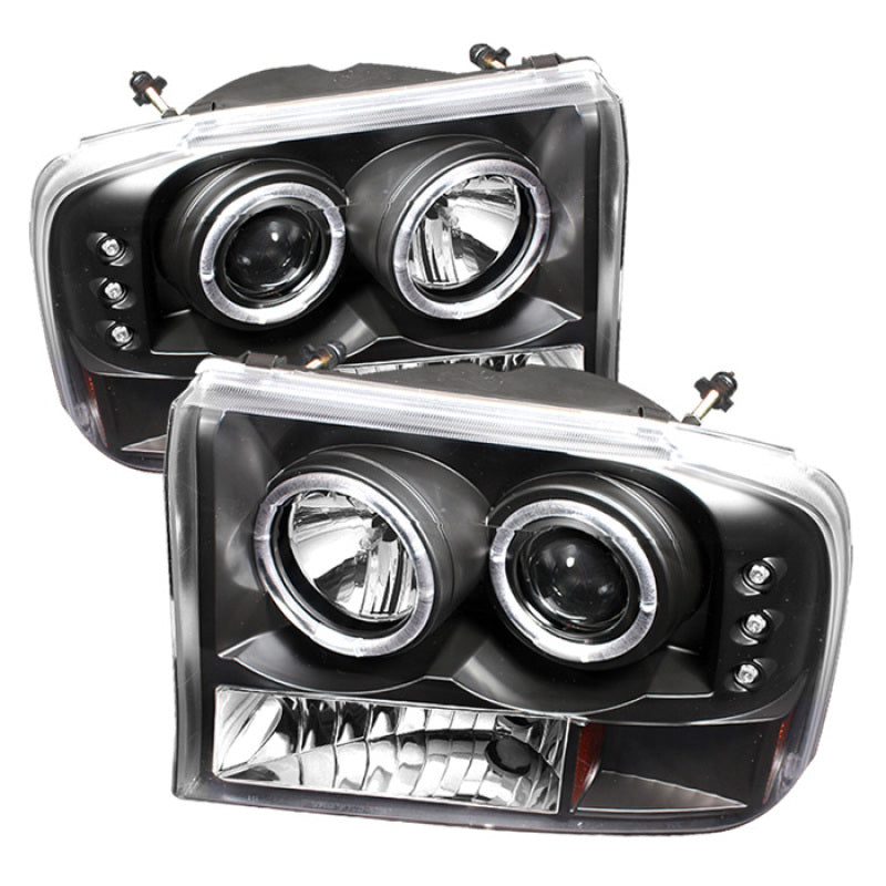 Spyder Ford F250 Super Duty 99-04 Projector Version 2 LED Halo LED Blk PRO-YD-FF25099-1P-G2-BK