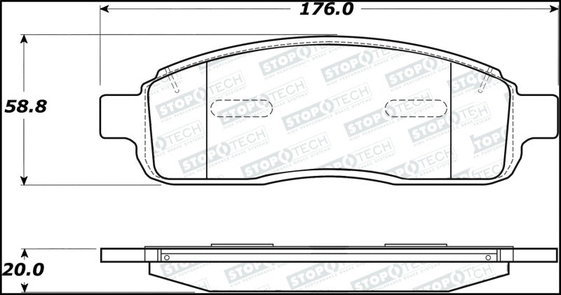 StopTech Street Select Brake Pads