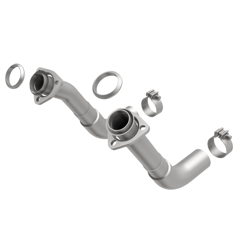 MagnaFlow 66-72 Chevy C10 Pickup V8 2-Piece Front Exhuast Pipe Kit (2in Tubing/Clamps/Inlet Flanges)